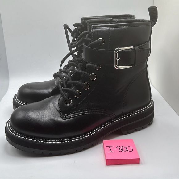 DUNES Women's lace up Boot 8.5 BLACK - Picture 3 of 7